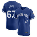 Elroe KC.Royals #67 Seth Lugo Player Royal Limited Elite Home Game Stitched Jerseys