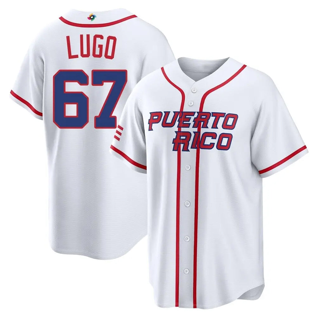 Elroe KC.Royals #67 Seth Lugo Player White 2026 World Classic Home Stitched Jerseys