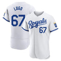 Elroe KC.Royals #67 Seth Lugo Player White Limited Elite Home Game Stitched Jerseys