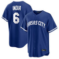 Elroe KC.Royals #6 Jonathan India Player Royal Game Home Stitched Jerseys