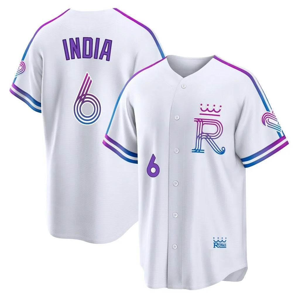 Elroe KC.Royals #6 Jonathan India Player White 2026 City Connect Limited Home Stitched Jerseys