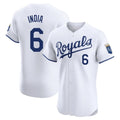 Elroe KC.Royals #6 Jonathan India Player White Alt Limited Elite Home Stitched Jerseys