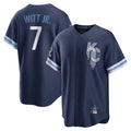 Elroe KC.Royals #7 Bobby Witt Jr. Player Navy City Connect Home Game Stitched Jerseys