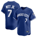 Elroe KC.Royals #7 Bobby Witt Jr. Player Royal Limited Home Stitched Jerseys
