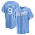 Elroe KC.Royals #9 Vinnie Pasquantino Player Light Blue Home Game Stitched Jerseys