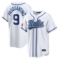 Elroe KC.Royals #9 Vinnie Pasquantino Player White Italy 2026 WBC Classic Home Stitched Jerseys