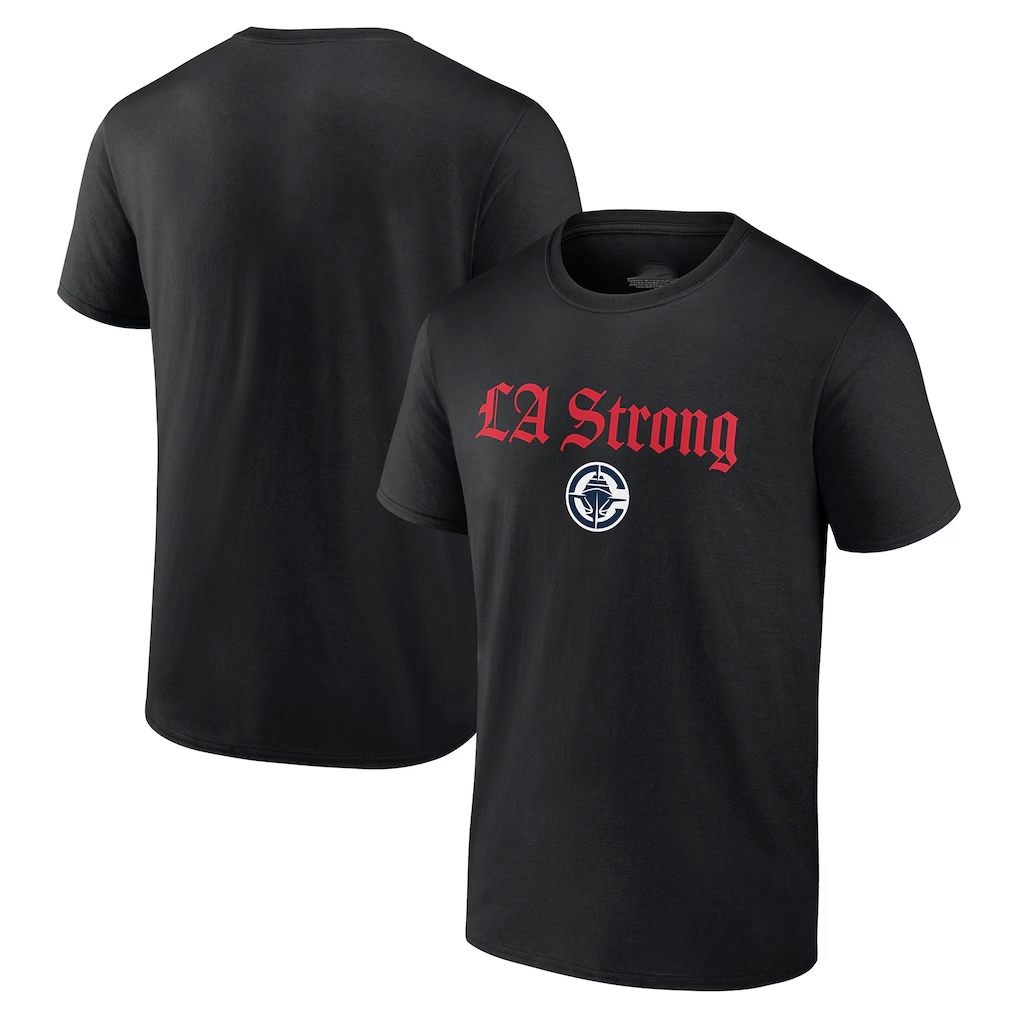 Elroe LA.Clippers Black LA Strong T-Shirt Stitched Jerseys