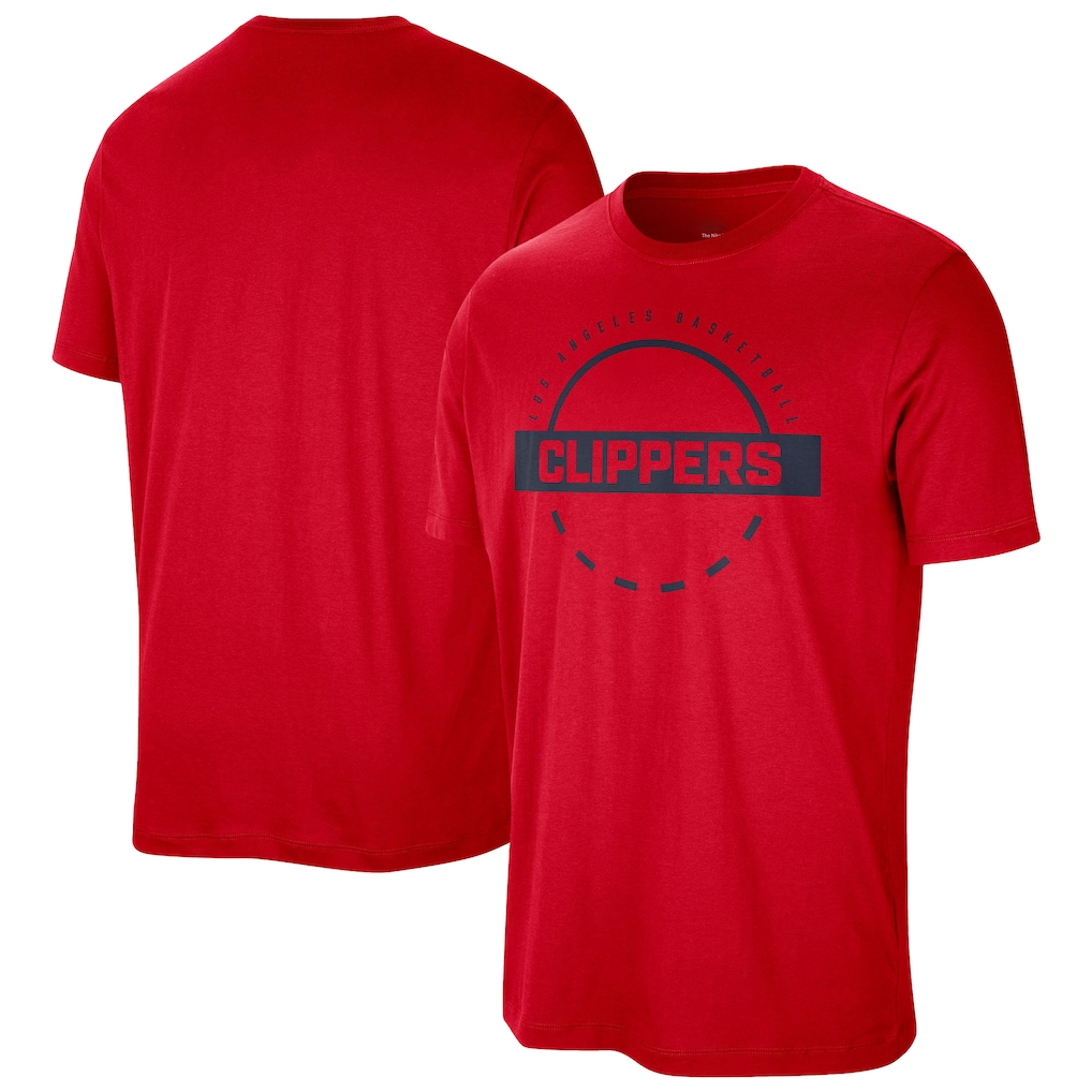 Elroe LA.Clippers Red Authentic Practice T-Shirt Stitched Jerseys