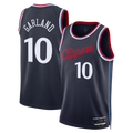 Elroe LA.Clippers #10 Darius Garland Navy Swingman Stitched Jerseys- Icon Edition