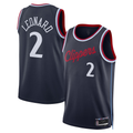 Elroe LA.Clippers #2 Kawhi Leonard Navy 2024-2025 Swingman Stitched Jerseys - Icon Edition