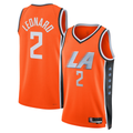 Elroe LA.Clippers #2 Kawhi Leonard Orange 2025-2026 Swingman Stitched Jerseys - City Edition