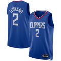 Elroe LA.Clippers #2 Kawhi Leonard Royal Swingman Stitched Jerseys - Icon Edition