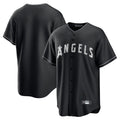 Elroe LA.Angels Black Lights Out Fashion T-shirt Blank Player Stitched Jerseys