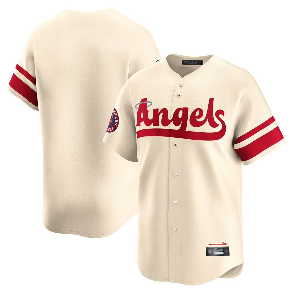 Elroe LA.Angels Cream City Connect Limited Home Blank Player Stitched Jerseys