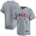 Elroe LA.Angels Gray Home Limited Blank Player Stitched Jerseys