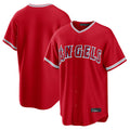 Elroe LA.Angels Red Home Game Blank Player Stitched Jerseys