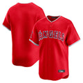 Elroe LA.Angels Red Home Limited Blank Player Stitched Jerseys