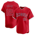 Elroe LA.Angels #12 Jorge Soler Player Red Home Limited Stitched Jerseys