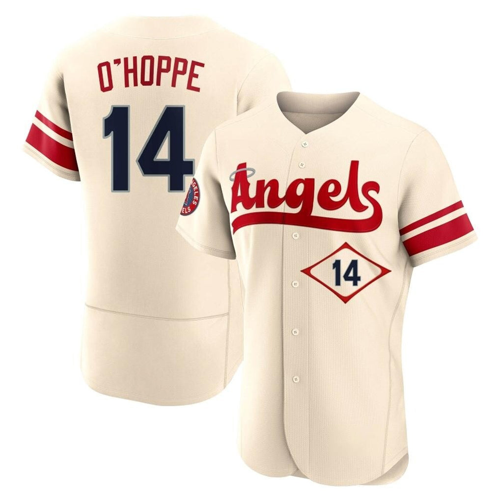 Elroe LA.Angels #14 Logan O'Hoppe Player Cream City Connect Limited ELite Home Stitched Jerseys