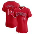 Elroe LA.Angels #14 Logan O'Hoppe Player Red Home Limited Elite Stitched Jerseys