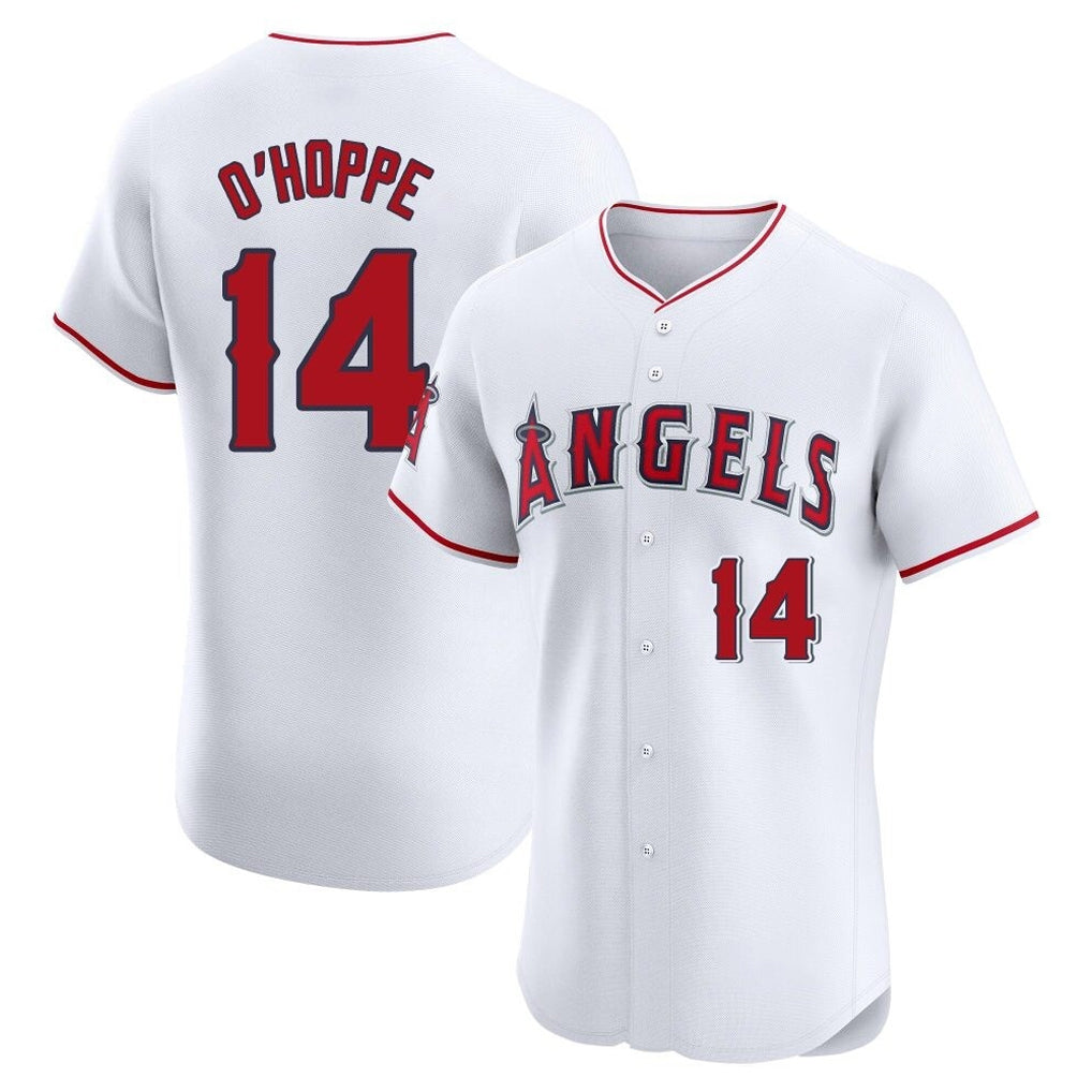 Elroe LA.Angels #14 Logan O'Hoppe Player White Limited Elite Stitched Home Jerseys