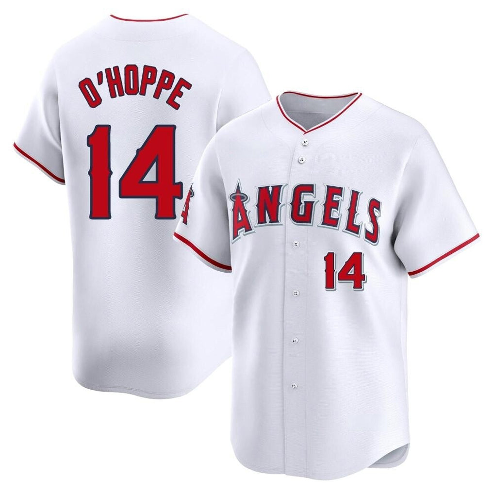 Elroe LA.Angels #14 Logan O'Hoppe Player White Limited Home Stitched Jerseys