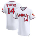 Elroe LA.Angels #14 Logan O'Hoppe Player White T-shirt Home Limited Elite Stitched Jerseys