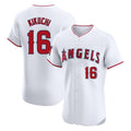Elroe LA.Angels #16 Yusei Kikuchi Player White Limited Elite Stitched Home Jerseys