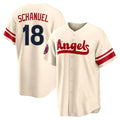 Elroe LA.Angels #18 Nolan Schanuel Player Cream City Connect Home Stitched Jerseys