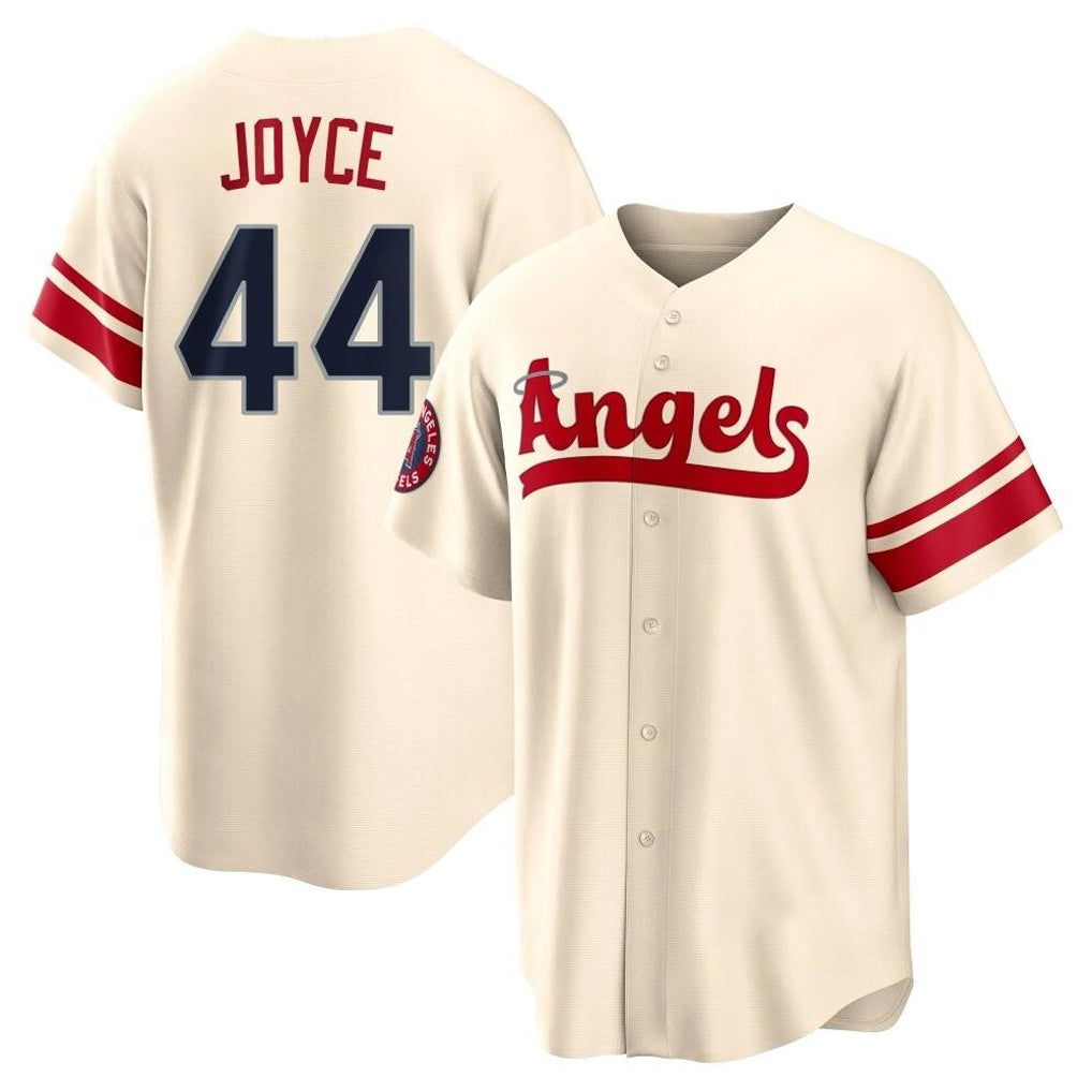 Elroe LA.Angels #44 Ben Joyce Player Cream City Connect Home Stitched Jerseys