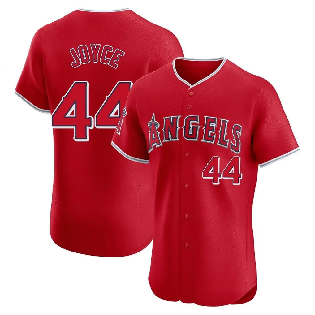 Elroe LA.Angels #44 Ben Joyce Player Red Home Limited Elite Stitched Jerseys