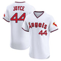 Elroe LA.Angels #44 Ben Joyce Player White T-shirt Home Limited Elite Stitched Jerseys