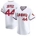 Elroe LA.Angels #44 Ben Joyce Player White T-shirt Home Limited Stitched Jerseys
