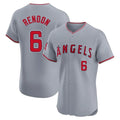 Elroe LA.Angels #6 Anthony Rendon Player Gray Home Limited Elite Stitched Jerseys