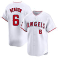 Elroe LA.Angels #6 Anthony Rendon Player White Limited Home Stitched Jerseys