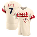 Elroe LA.Angels #7 Jo Adell Player Cream City Connect Limited ELite Home Stitched Jerseys