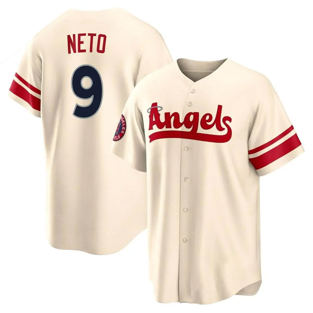 Elroe LA.Angels #9 Zach Neto Player Cream City Connect Home Stitched Jerseys