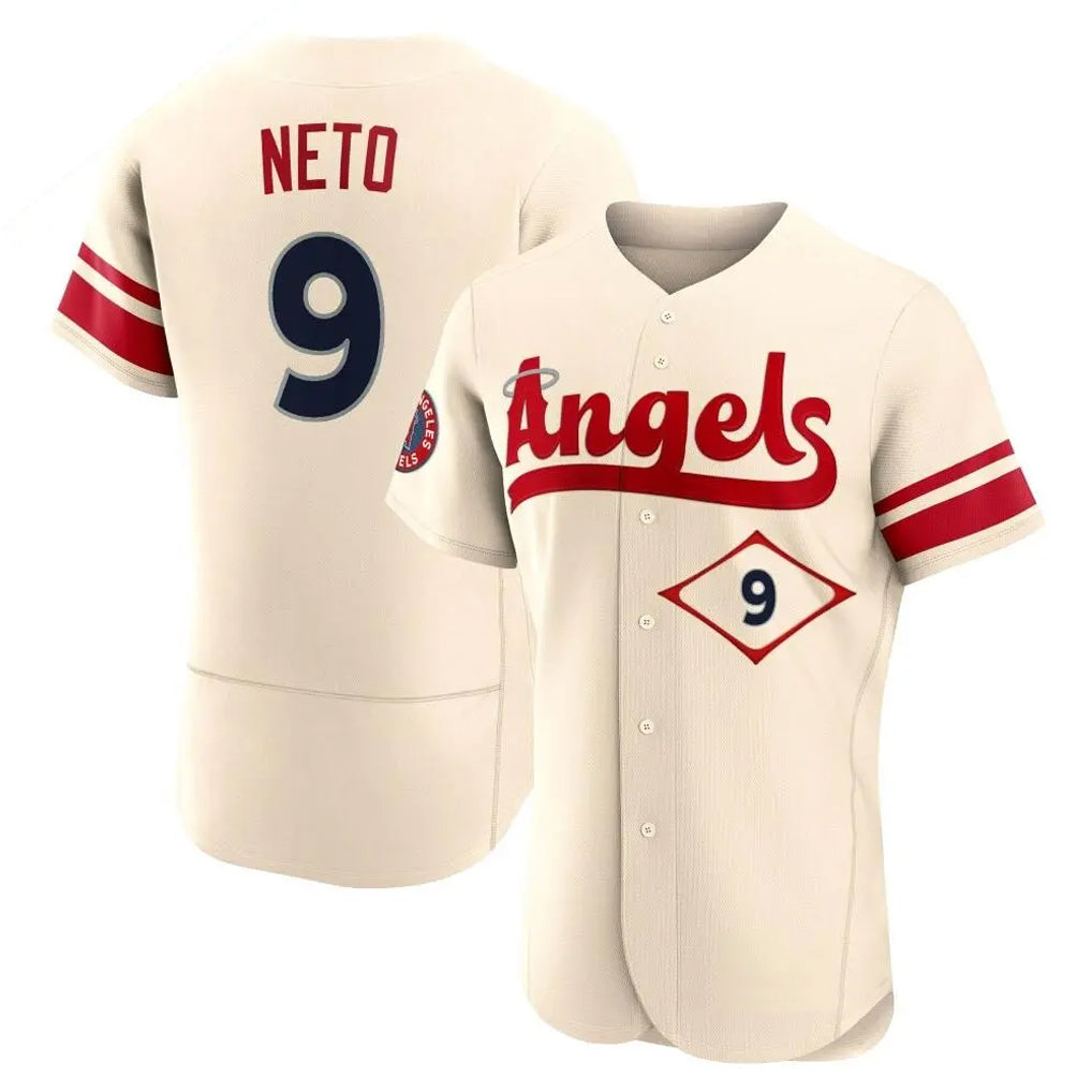 Elroe LA.Angels #9 Zach Neto Player Cream City Connect Limited ELite Home Stitched Jerseys