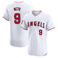 Elroe LA.Angels #9 Zach Neto Player White Limited Elite Stitched Home Jerseys
