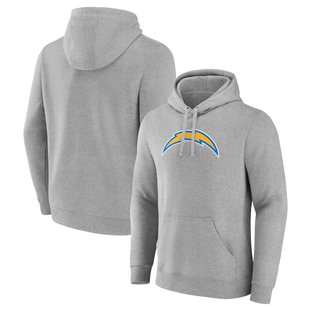 Elroe LA.Chargers Gray LOGO Pullover Hoodies Home Game Blank Player Stitched Jerseys