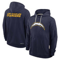 Elroe LA.Chargers Navy LOGO Pullover Hoodies Home Game Blank Player Stitched Jerseys