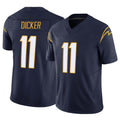 Elroe LA.Chargers #11 Cameron Dicker Player Navy Limited Vapor F.U.S.E. Home Game Stitched Jerseys