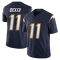 Elroe LA.Chargers #11 Cameron Dicker Player Navy Vapor F.U.S.E. Limited Home Game Stitched Jerseys