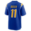 Elroe LA.Chargers #11 Cameron Dicker Player Royal Home Game Stitched Jerseys