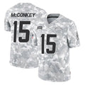 Elroe LA.Chargers #15 Ladd McConkey Player Arctic Camo Salute To Service Limited Game Stitched Jerseys