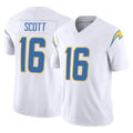 Elroe LA.Chargers #16 J.K. Scott Player White Limited Vapor F.U.S.E. Home Game Stitched Jerseys