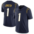 Elroe LA.Chargers #1 Quentin Johnston Player Navy Limited Vapor Untouchable Home Game Stitched Jerseys