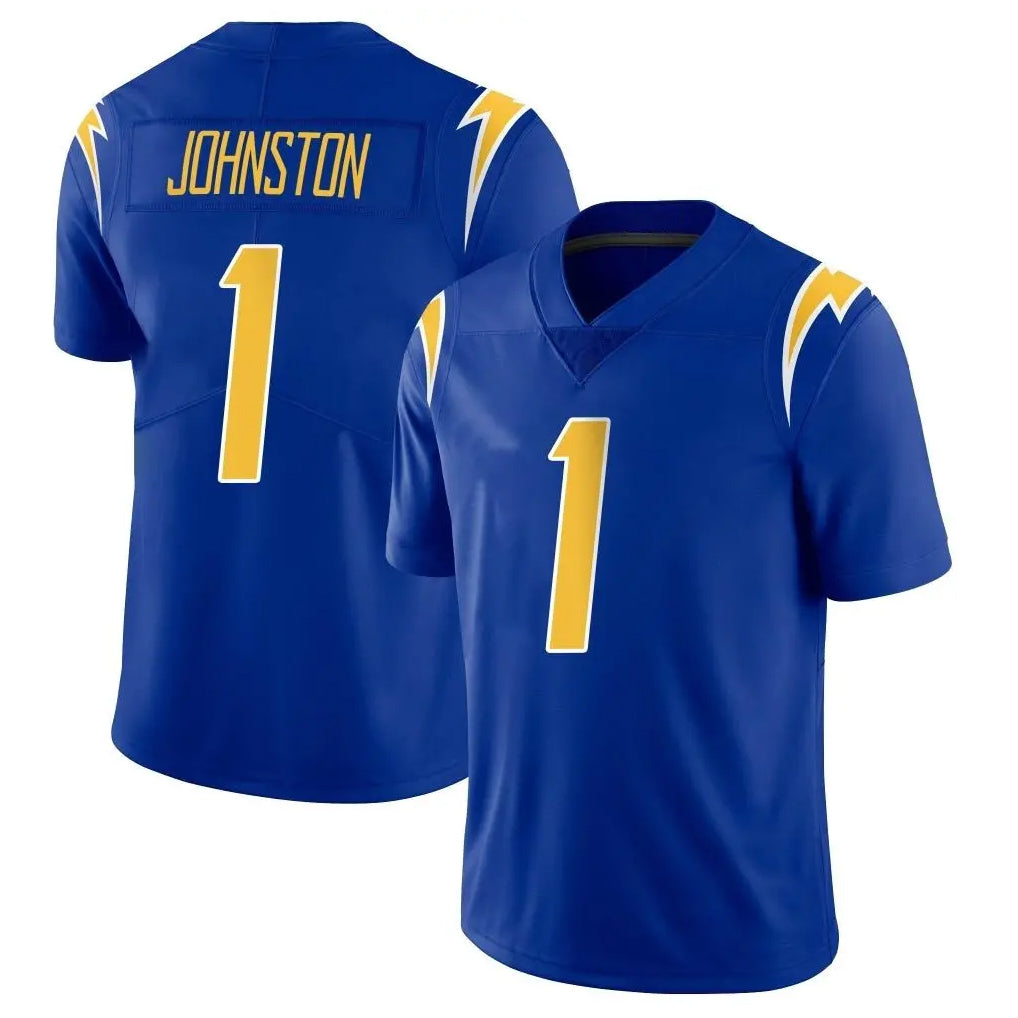 Elroe LA.Chargers #1 Quentin Johnston Player Royal Limited Vapor Home Game Stitched Jerseys