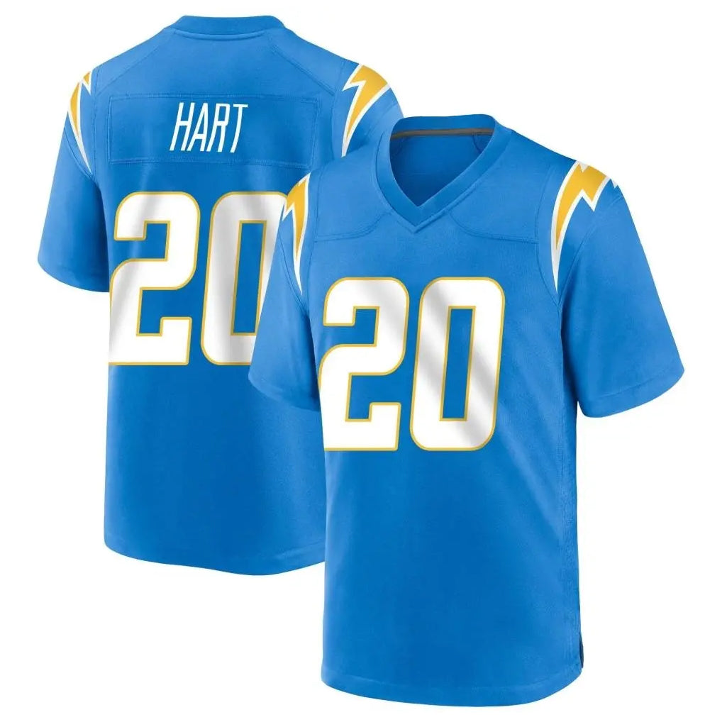 Elroe LA.Chargers #20 Cam Hart Player Blue Home Game Stitched Jerseys