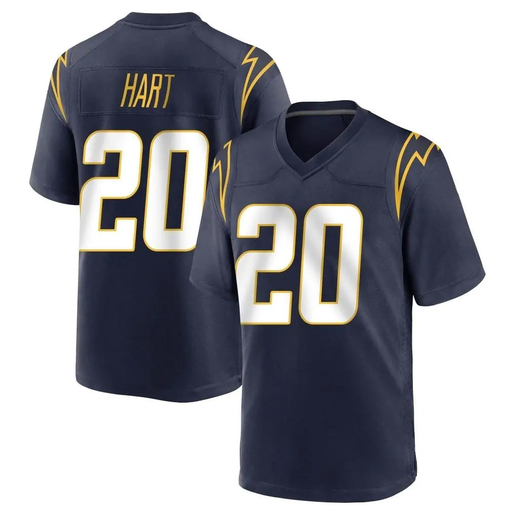 Elroe LA.Chargers #20 Cam Hart Player Navy Home Game Stitched Jerseys